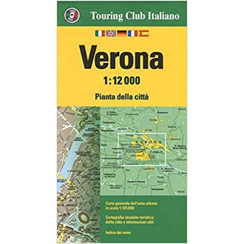 Verona térkép, Verona várostérkép 1:12e TCI 