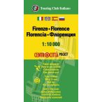   Firenze térkép zsebtérkép Touring Club Italiano 1:10 000 