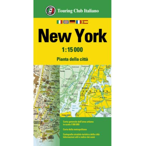 New York térkép 1:15 000 New York várostérkép New York City térkép TCI