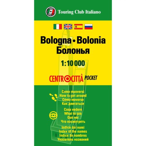 Bologna térkép Bologna várostérkép, zsebtérkép TCI  1:10 000  2021.