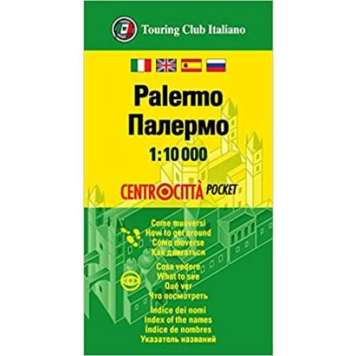 Palermo térkép, Palermo várostérkép zsebtérkép 1:10e TCI 2021