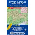   01. Sappada - S. Stefano - Forni Avoltri - Val Visdende turista térkép Tabacco 1: 25 000 