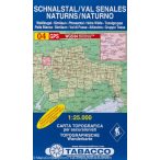   04. Val Senales - Altissima, Schnalstal - Hohe Wilde turista térkép Tabacco 1: 25 000 