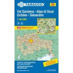   05. Val Gardena - Alpe di Siusi, Gröden turista térkép Tabacco 1: 25 000  Tab 2505 