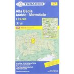   07. Alta Badia - Fànes - Sella - Pútia, Peitlerkofel turista térkép Tabacco 1: 25 000 