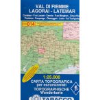   014. Val di Fiemme - Lagorai - Latemar turista térkép Tabacco 1: 25 000  TAB 2514