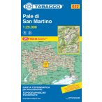   022. Pale di San Martino turista térkép Tabacco 1: 25 000  TAB 2522