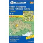   029. Sciliar - Catinaccio - Latemar - Schlern - Rosengarten turista térkép Tabacco 1: 25 000 