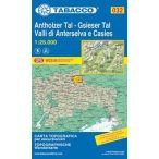   032. Val Anterselva - Val Casies, Antholz - Gsies turista térkép Tabacco 1: 25 000 