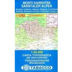   040. Monti Sarentini, Sarntaler Alpen turista térkép Tabacco 1: 25 000 