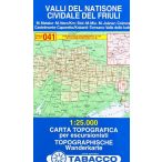   041. Valli del Natisone - Cividale del Friuli turista térkép Tabacco 1: 25 000 