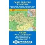   047. Carso Triestino E Isontino turista térkép Tabacco 1: 25 000 