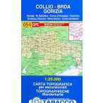   054. Collio, Brda, Gorizia, Hiking map of Gorizi turista térkép Tabacco 1: 25 000   TAB 2554