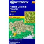   056. Hiking map of Piccole Dolomiti Pasubio turista térkép Tabacco 1: 25 000   