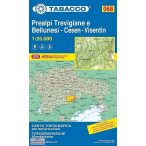 068. Prealpi turista térkép Tabacco 1: 25 000   2017