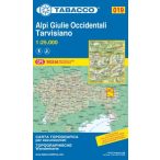   019. Alpi Giulie Occidentali - Tarvisiano turista térkép Tabacco 1: 25 000  TAB 2519