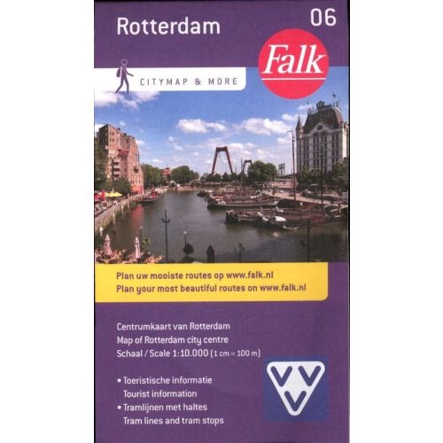 Rotterdam térkép Falk Hollandia 1:10 000 