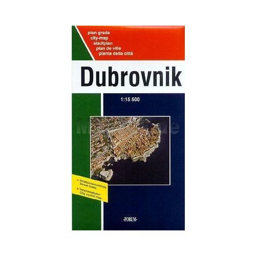 Dubrovnik és környéke, Dubrovnik várostérkép 