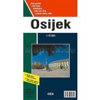   Eszék térkép Eszék és környéke, Osijek térkép Fórum kiadó 1:15 000  1:125 000   