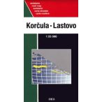   Korcula térkép, Korcsula, Lastovo, Mljet, Sipan, Lopud, Kolocep térkép Forum 1: 55000 