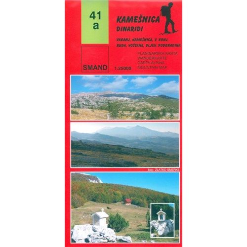 41a Kamesnica turista térkép  1:25000  