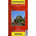   Macedonia térkép, Skopje térkép Travel map 1:260 000,1:15 000 