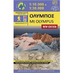   Olympus térkép Anavasi, Olympos turista térkép 1:25 000  Olympos hegymászó térkép