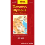 Olympus térkép Orama, Olympos turiata térkép 1:75 000 