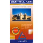 Central Asia domborzati térkép Gizi Map 1:1 750 000 