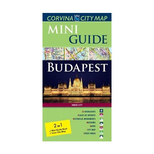 Budapest térkép, Budapest Mini Guide angol Corvina  1:11 500