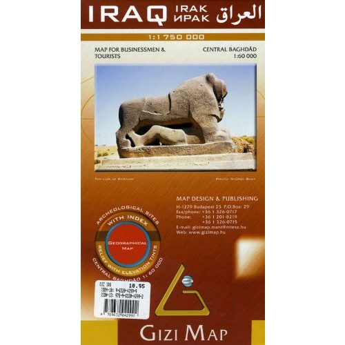 Iraq térkép Gizi Map 1:1 750 000 