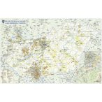   A MAGYARORSZÁGI NÉMETEK TÉRKÉPE - hajtogatott térkép 110 x 68 cm