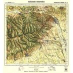   Kőszegi-hegység térkép antik, faximile 1922 HM 1:40 000 51x53