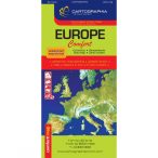    Európa térkép Európa autós térkép Comfort laminált hajtogatott 1:4mio 