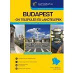    Budapest atlasz Cartographia, Budapest és 34 település térképe 1:20 000  1:10 000