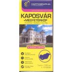   Kaposvár várostérkép és Somogy megye térkép Cartographia 1:17 000
