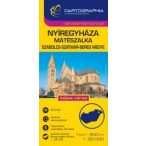   Nyíregyháza térkép, Mátészalka várostérkép, Szabolcs-Szatmár-Bereg megye - vármegye térkép Cartographia 1:20 000