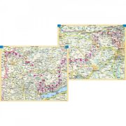 Az Országos Kéktúra atlasz II. (Dunántúl) Kéktúra kalauz Cartographia 1:40 000, 1:60 000