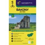   Bakony turistatérkép Bakony dél  1:40 000, Somló turistatérkép Cartographia 2021