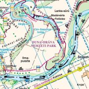 Dráva térkép, Dráva szabadidőtérkép A Dráva Légrádtól a Dunáig 1:75 000  Cartographia 