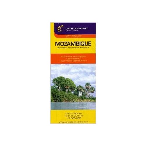 Mozambik térkép Cartographia 1:2 000 000 