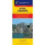 Szíria, Libanon térkép  Cartographia 1:1 000 000     