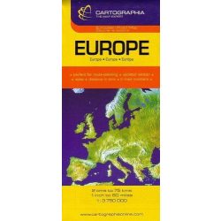  Európa autótérkép, Európa térkép Cartographia