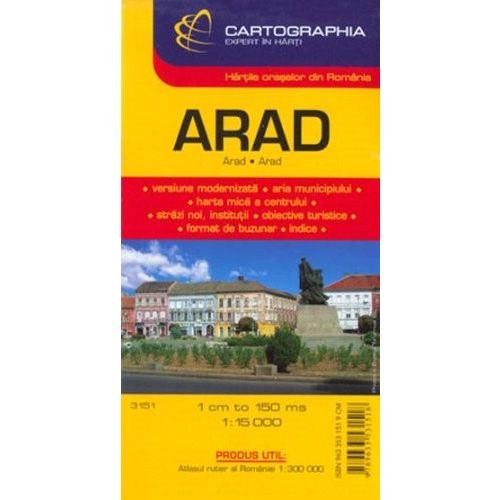 Arad térkép Cartographia 1:15 000 