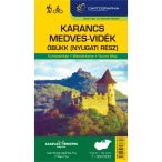   Karancs turistatérkép, Karancs, Medves-vidék, nyugat Óbükk turistatérkép 1:33 000 Cartographia