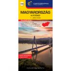    Magyarország térkép Cartographia 2022  1:450 000 Magyarország közlekedése térkép Magyarország autótérkép extra