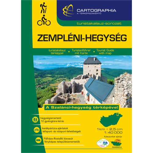 Zempléni-hegység turistakalauz Cartographia 1:40 000 Zempléni hegység turista térkép