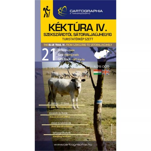 Kéktúra IV. turistatérkép szett (Alföld) – Szekszárd - Sátoraljaújhely 1:75e (2024)