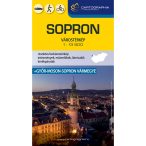   Sopron város térkép, Sopron térkép 1:13 500 + Győr-Moson-Sopron vármegye térkép Cartographia