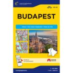    Budapest atlasz Cartographia 1:20 000 Budapest autóatlasz, Budapest várostérkép 2024.